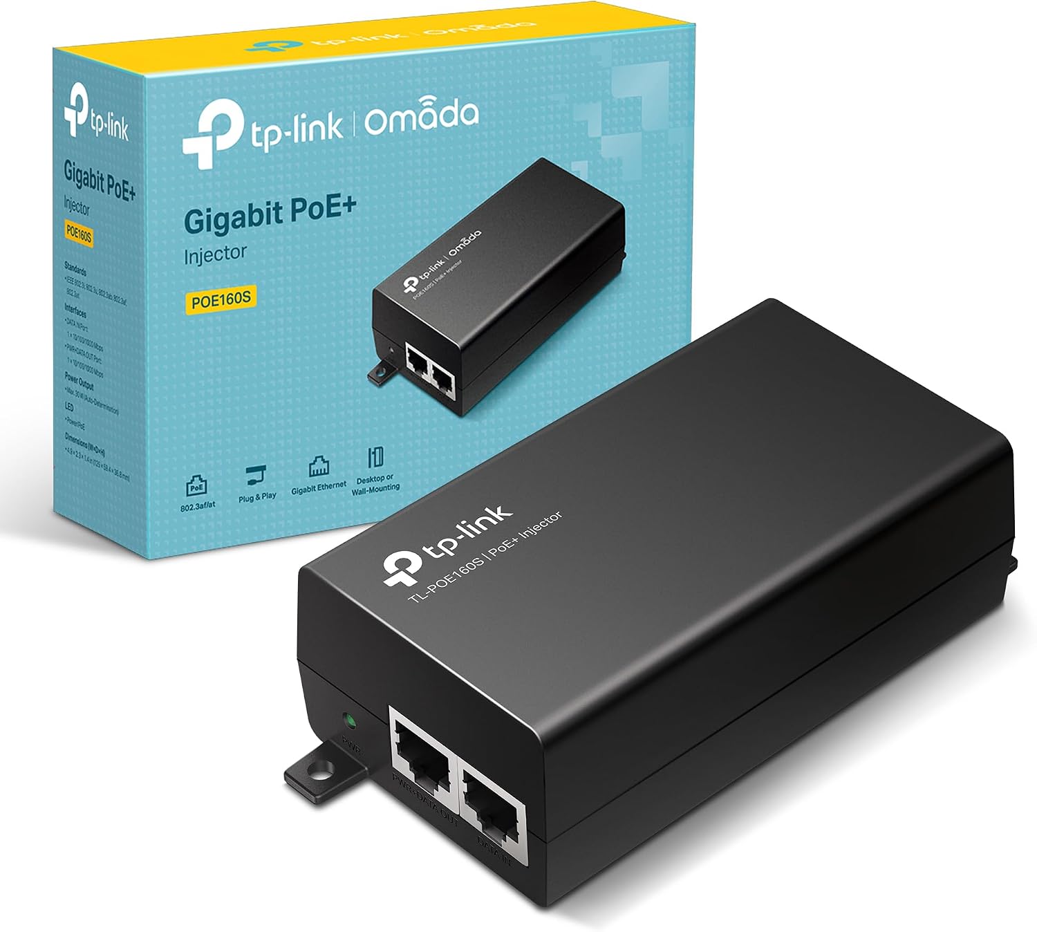 TP‑Link POE160S PoE+ Injector 30W