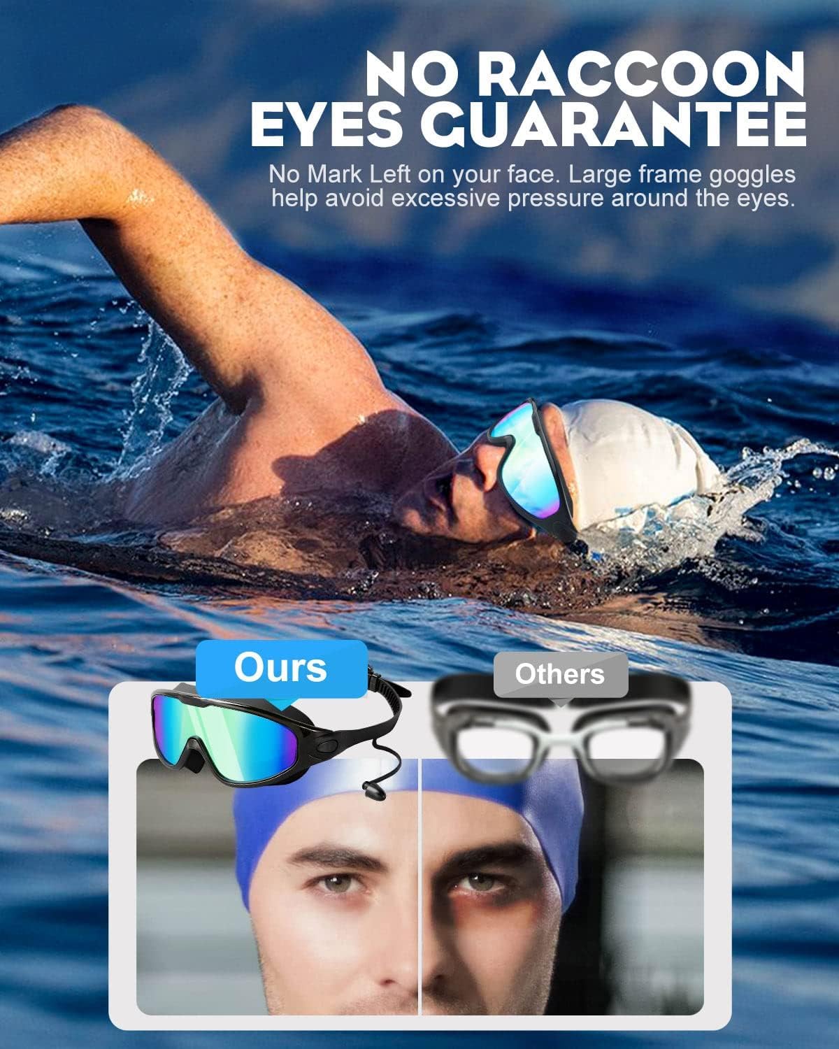 Thumbnail 4 de Lorrtta Wide Vision Swimming Goggles 2 Pack – Clear 180° View, Anti-Fog & UV Protection