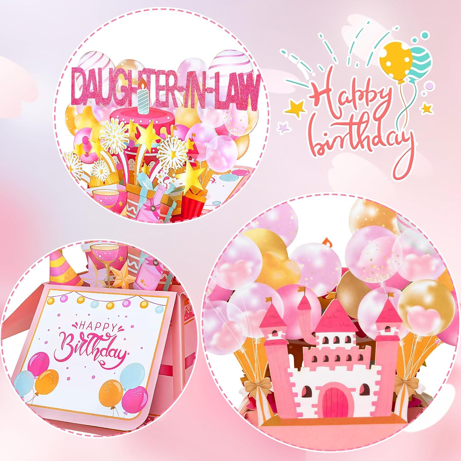 Detalle de Happivue Daughter In Law 3D Pop-Up Birthday Card