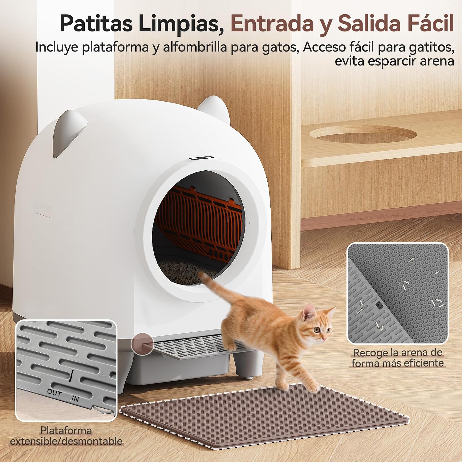 Thumbnail 5 de Devoko arenero autolimpiable Gatos 90L