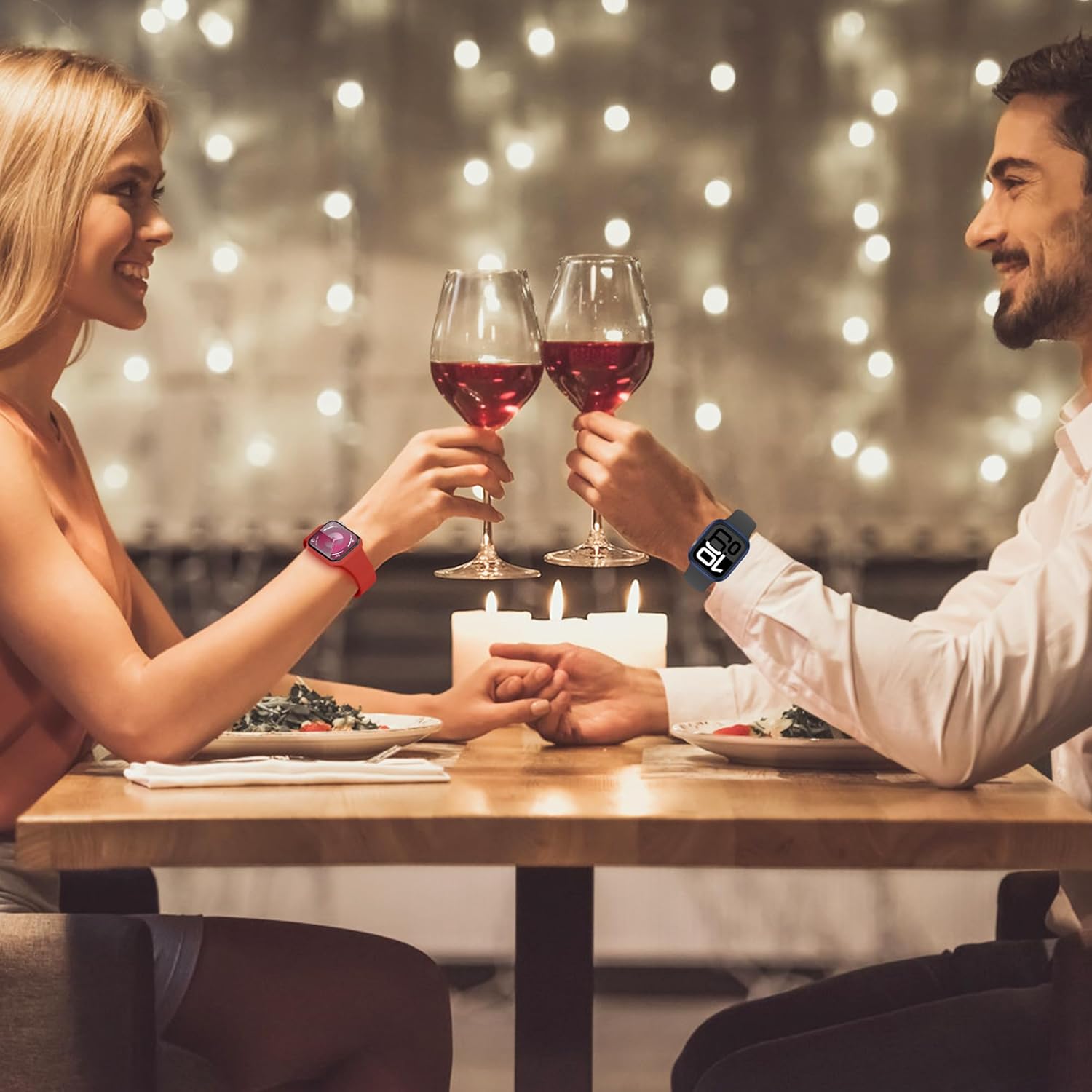 Thumbnail 5 de Tiorecime 8-pack hard PC bumper cases with tempered glass screen protectors for Apple Watch Series 11/10 (42mm)