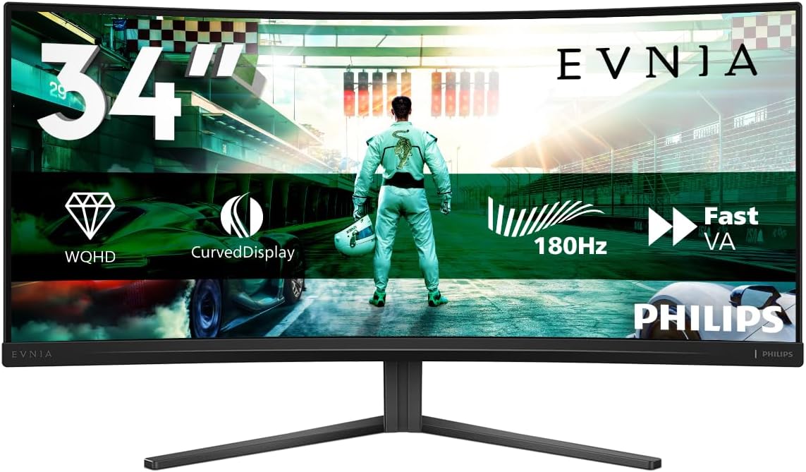 Thumbnail 1 de Philips Evnia 34M2C3500L 34 inch WQHD monitor