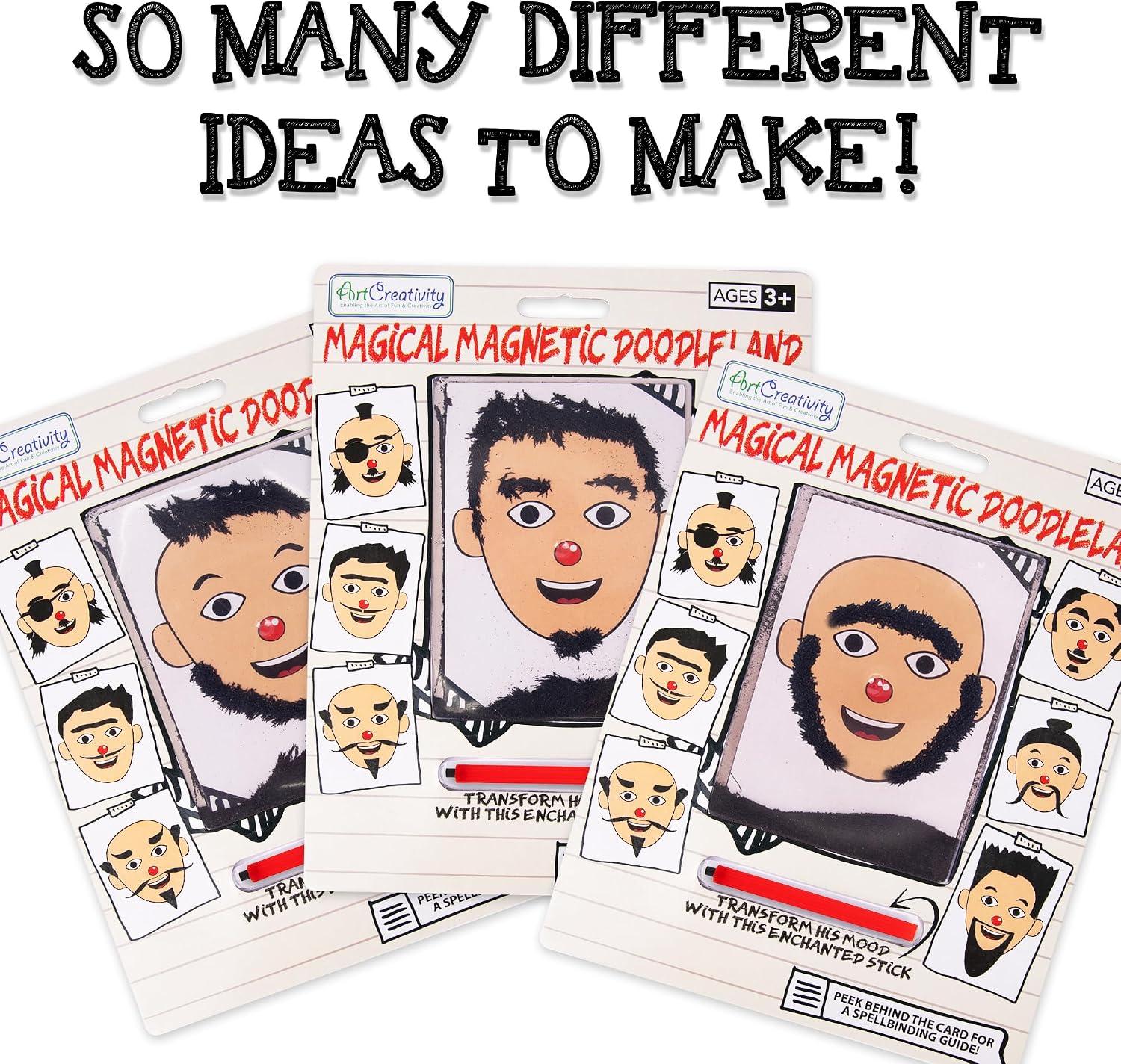 Detalle 1 de ArtCreativity Magnetic Drawing Face 2 Pack