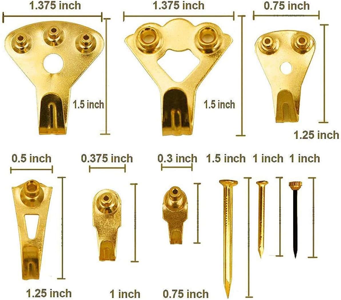 Detalle 2 de Picture hanging kit, 130 piece heavy duty