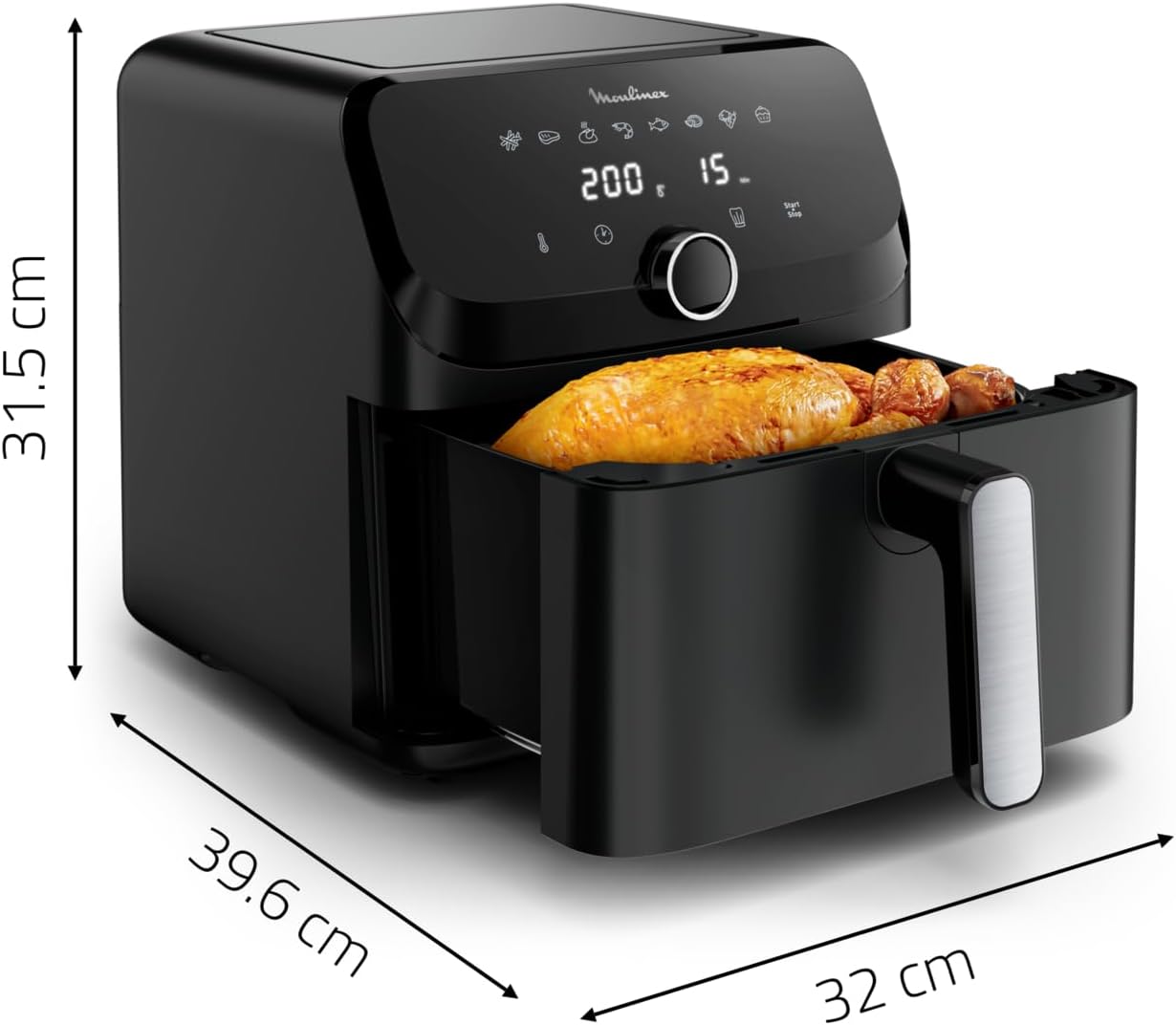Thumbnail 6 de Moulinex Easy Fry Mega EZ8558 friggitrice ad aria versatile da 7,5 L (2 kg) con 9 programmi e app My Moulinex