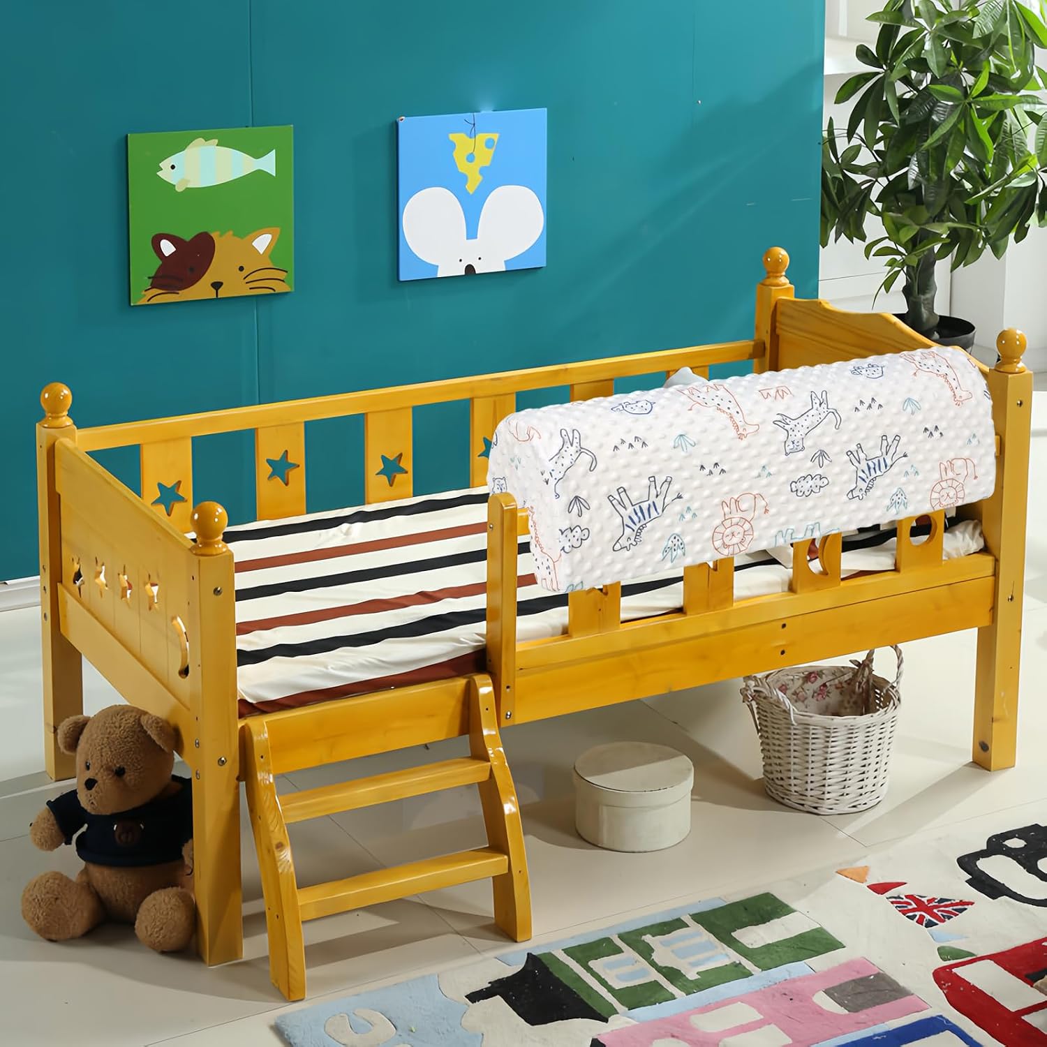 Thumbnail 4 de HAVARGO Bettkantenschutz Kinderbett 70 cm