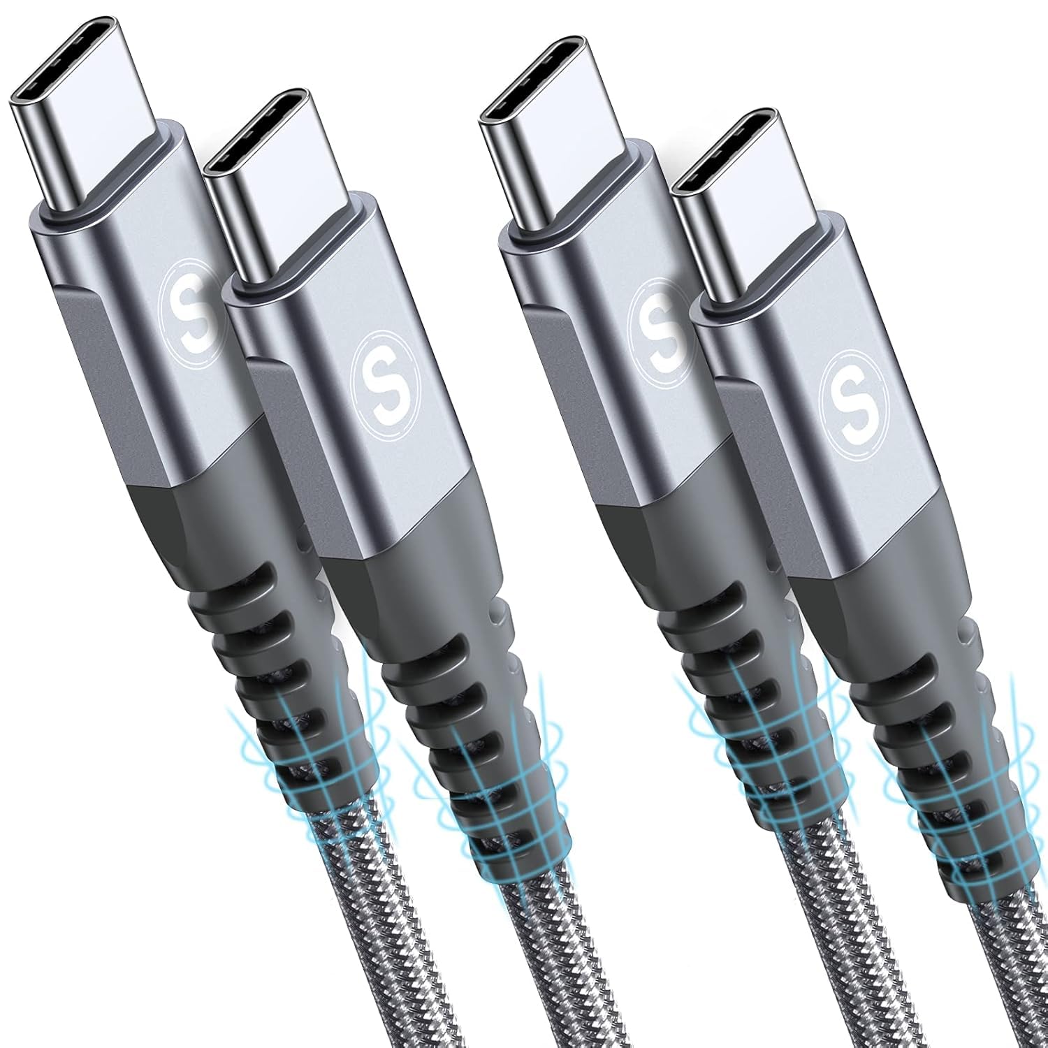 Detalle de AviBrex 2m 60W USB‑C to USB‑C cable