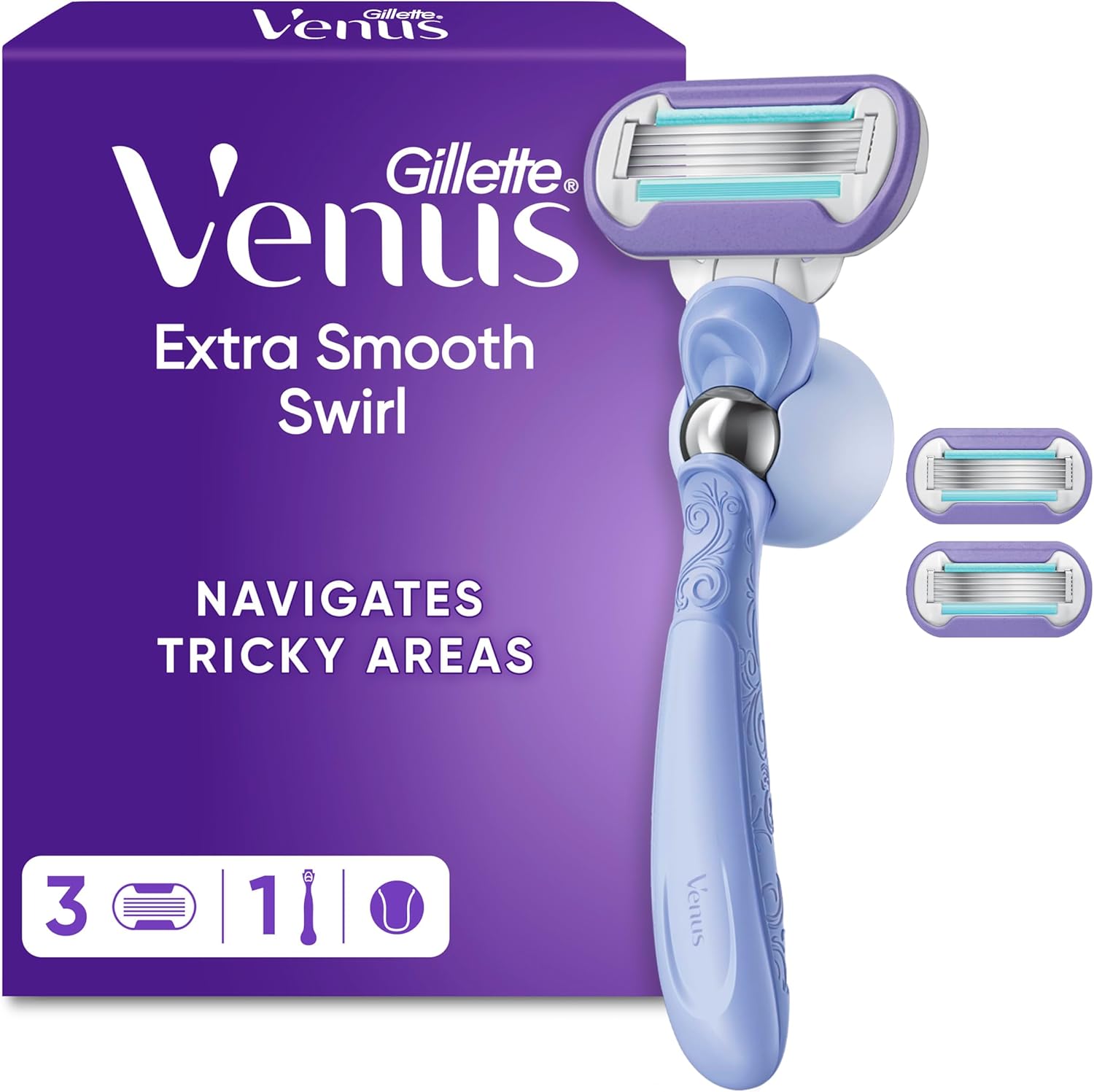 Detalle de Gillette Venus Extra Smooth Swirl Razor 3-pack