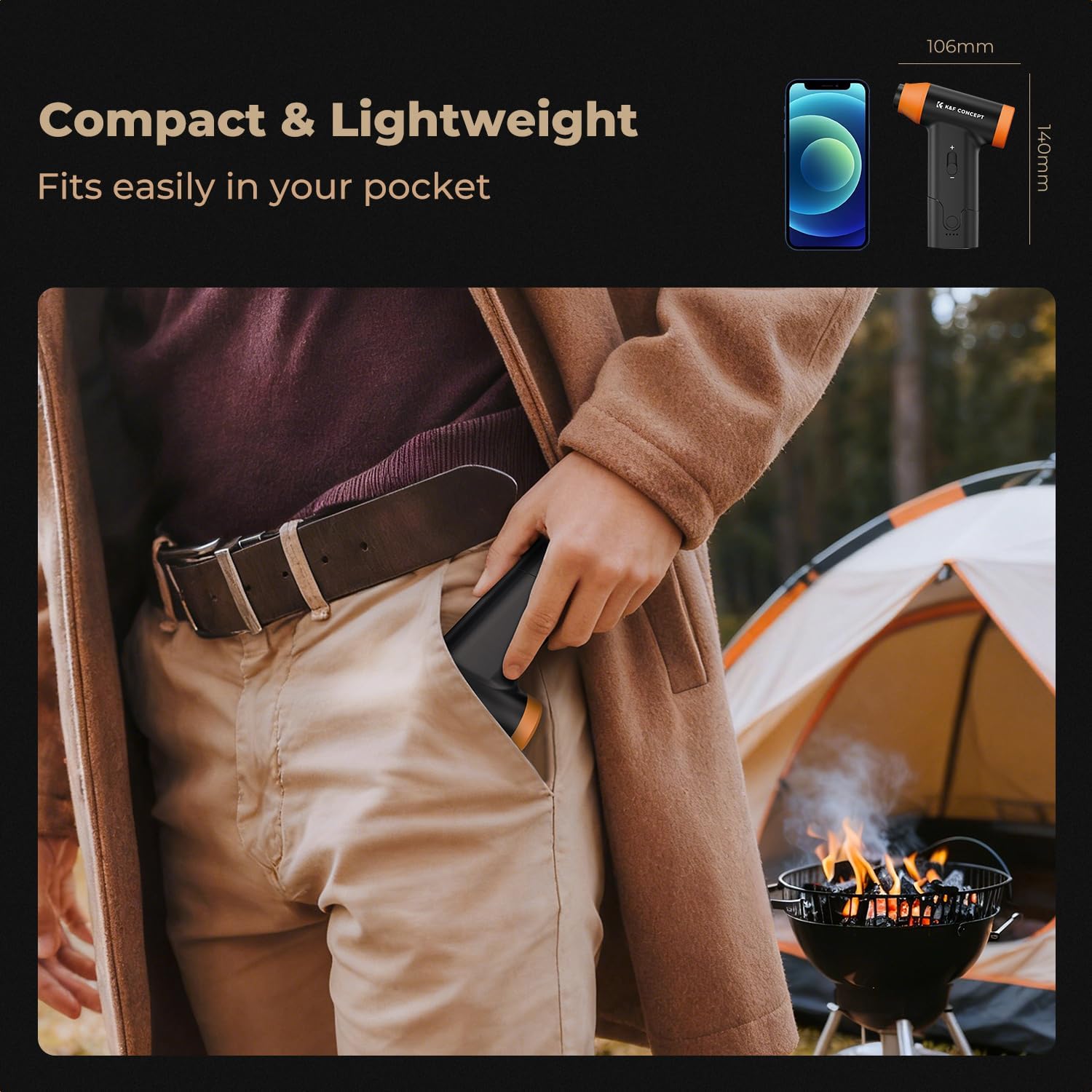 Thumbnail 6 de K&F CONCEPT BS200 2-in-1 Compressed Air Duster PC Cleaner