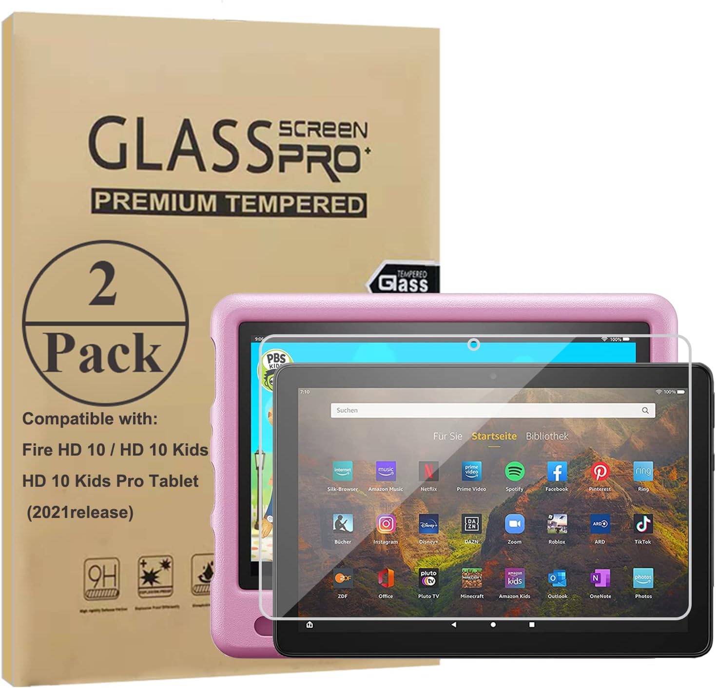 Detalle de Ytuomzi 10-inch tempered glass screen protector