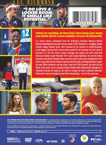 Detalle de Ted Lasso: The Richmond Way DVD by Warner Bros — A Practical Look for Fans