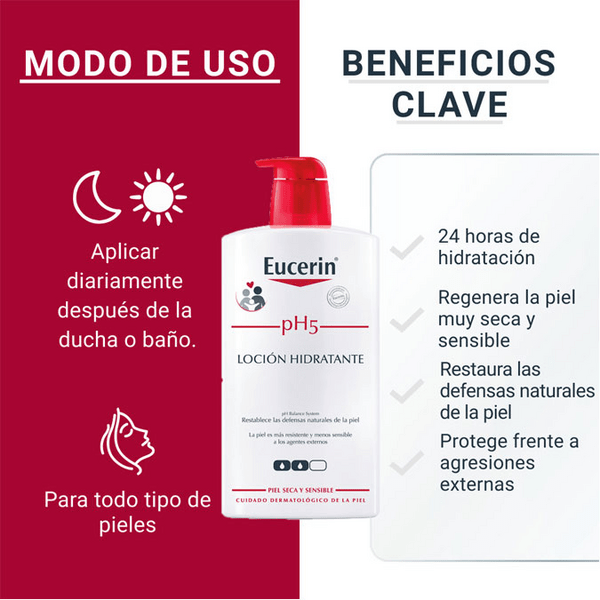 Thumbnail 1 de Eucerin pH5 Loción Corporal 1L + 400ml para Piel Sensible