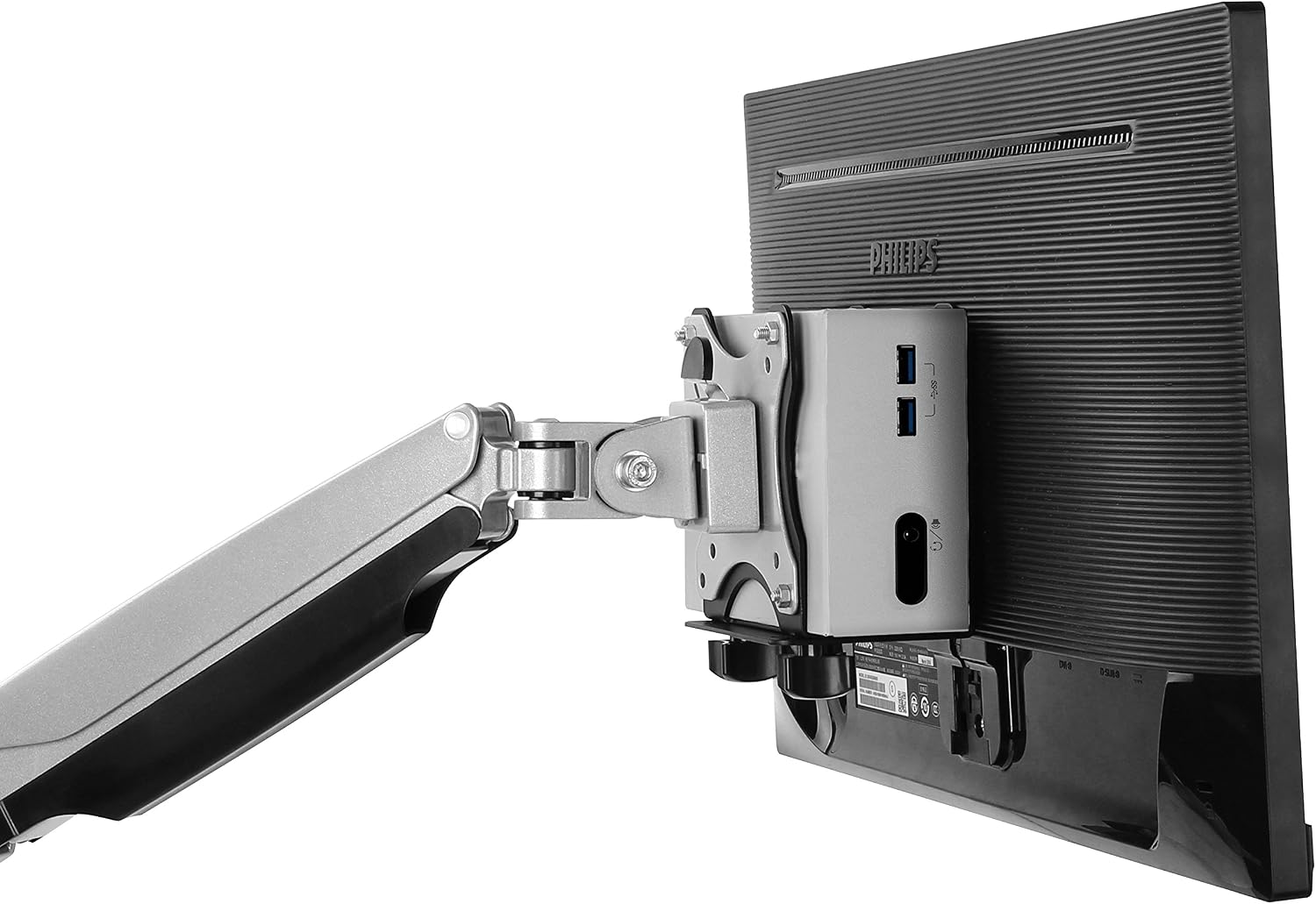 Detalle 2 de ICY BOX IB-MSA102-VM supporto per mini PC fino a 5 kg, montaggio VESA o su barra monitor
