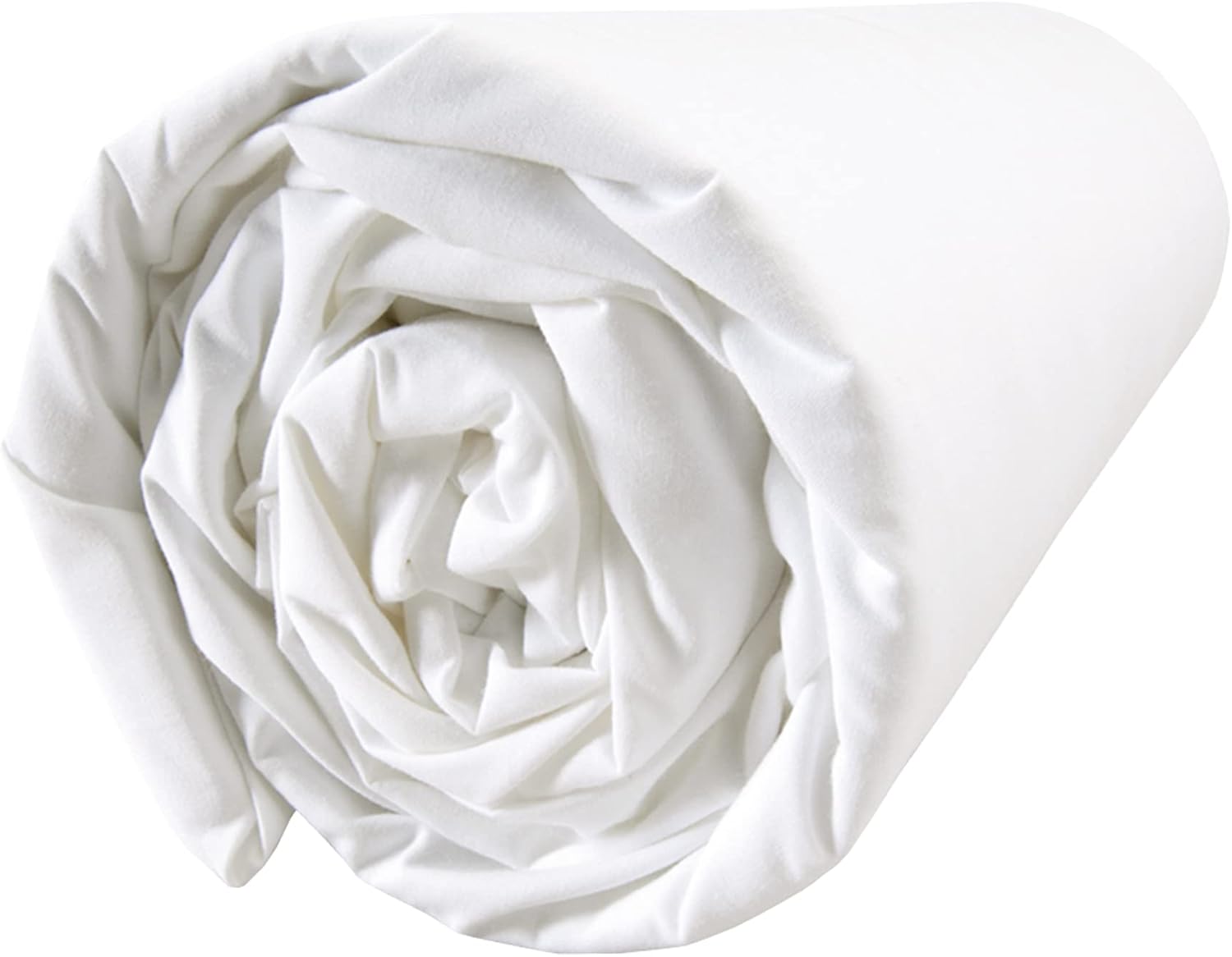 Thumbnail 1 de MATT & ROSE Drap housse Douce Nuit 160x200 cm en coton (Oeko-TEX) blanc