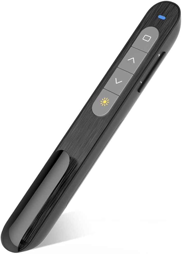 Detalle de Kinizuxi K21 draadloze presentatiepointer, 2,4 GHz, clip en rode aanwijzer