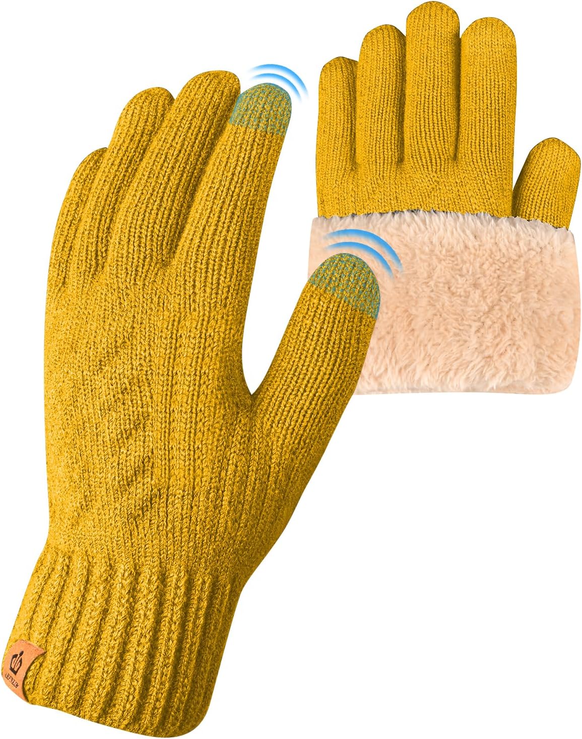 Detalle de ARFNKIM Winter Thermal Touchscreen Gloves — Fleece Lining