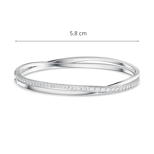 Thumbnail 7 de Swarovski Bracciale Rigido Twist Bianco – Placcato Rodio