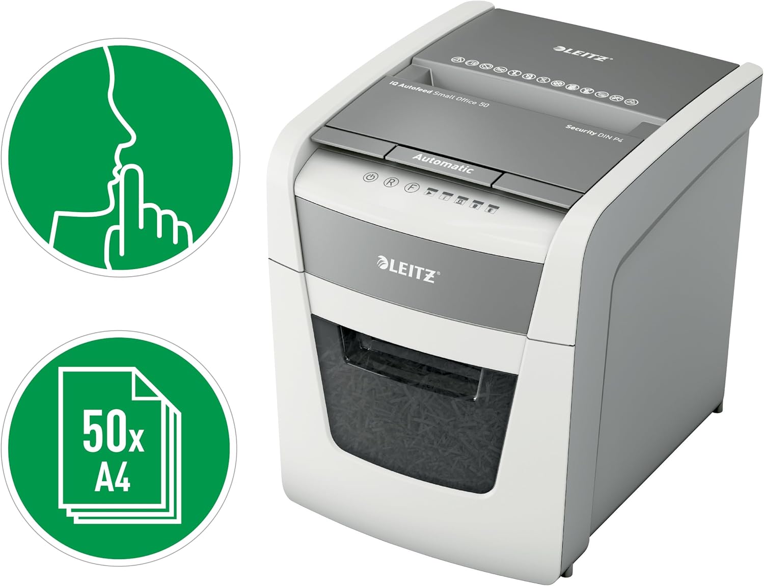 Thumbnail 1 de Leitz IQ Auto+ Small Office 50X Destructeur 📁