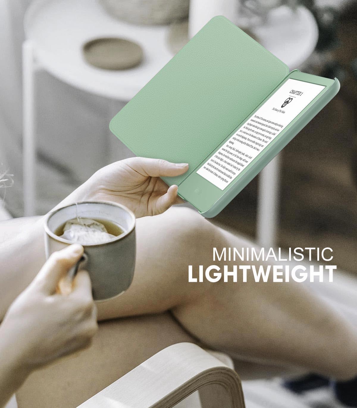 Thumbnail 6 de MoKo Case for 6-inch Kindle Basic 11th Gen (2024/2022), Matcha, Auto Wake/Sleep
