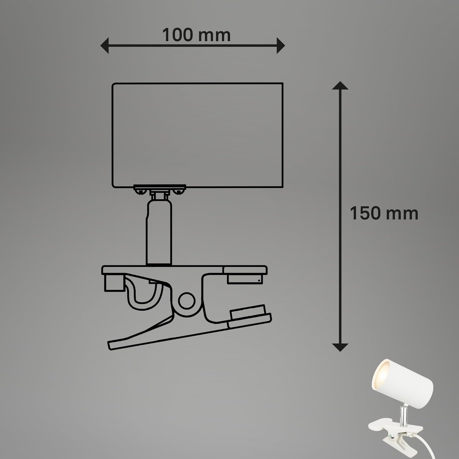 Thumbnail 6 de BRILONER Lampe de bureau orientable 16,5 cm 📷