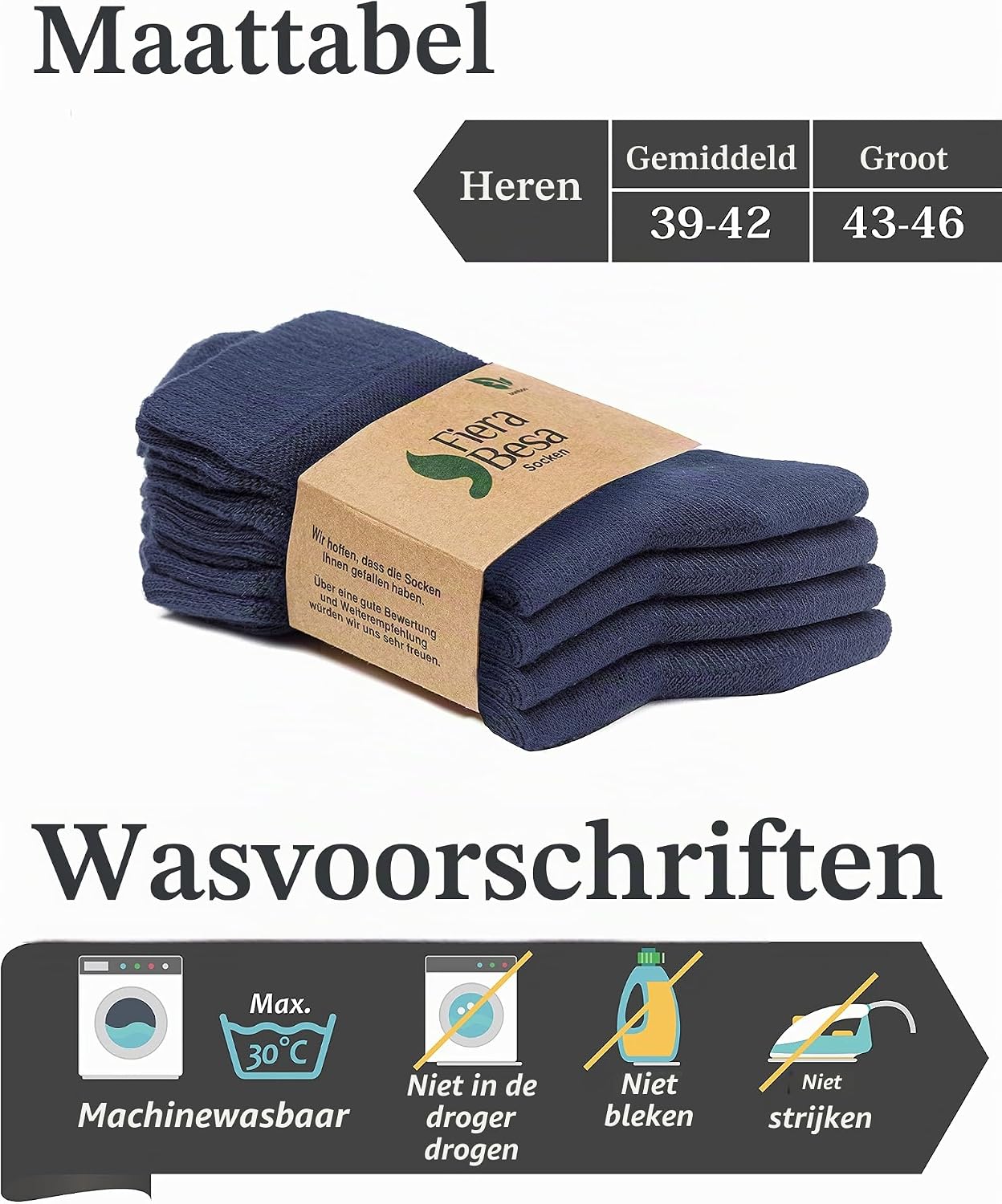 Thumbnail 4 de Fiera Besa Herren Diabetiker Ankle bamboesokken met Lycra, enkellengte, 4 paar