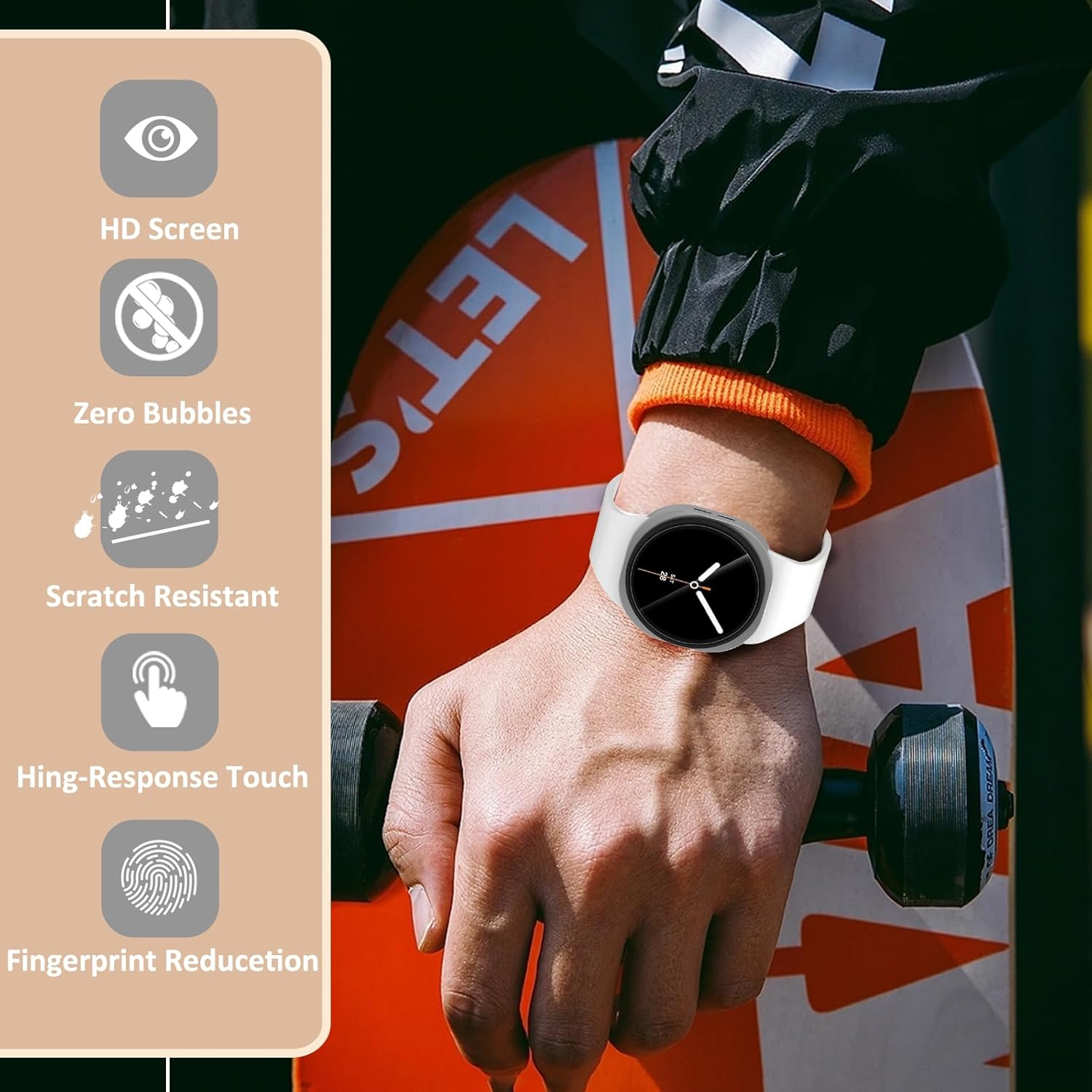 Thumbnail 4 de Hianjoo Tempered Glass for Galaxy Watch 8 40mm