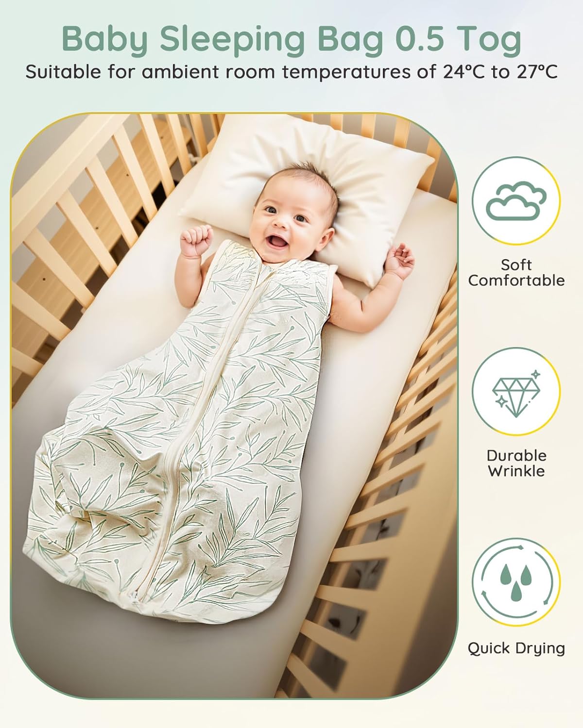 Thumbnail 1 de Lilian&Gema 0.5 TOG Baby Sleeping Bag for 12-18 Months