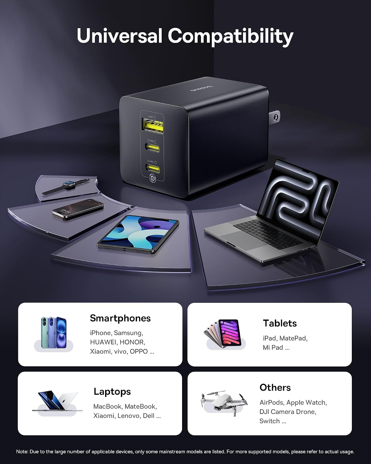 Thumbnail 5 de Baseus 100W 3-Port Foldable USB-C Charger
