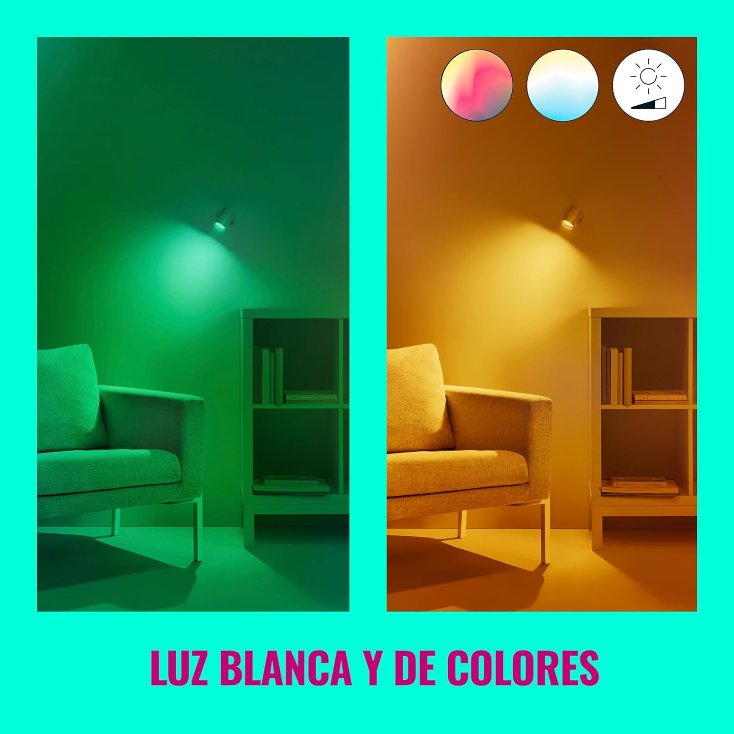 Thumbnail 6 de Philips Wiz Regleta LED 2 Elementos RGB 690 LM 🟡
