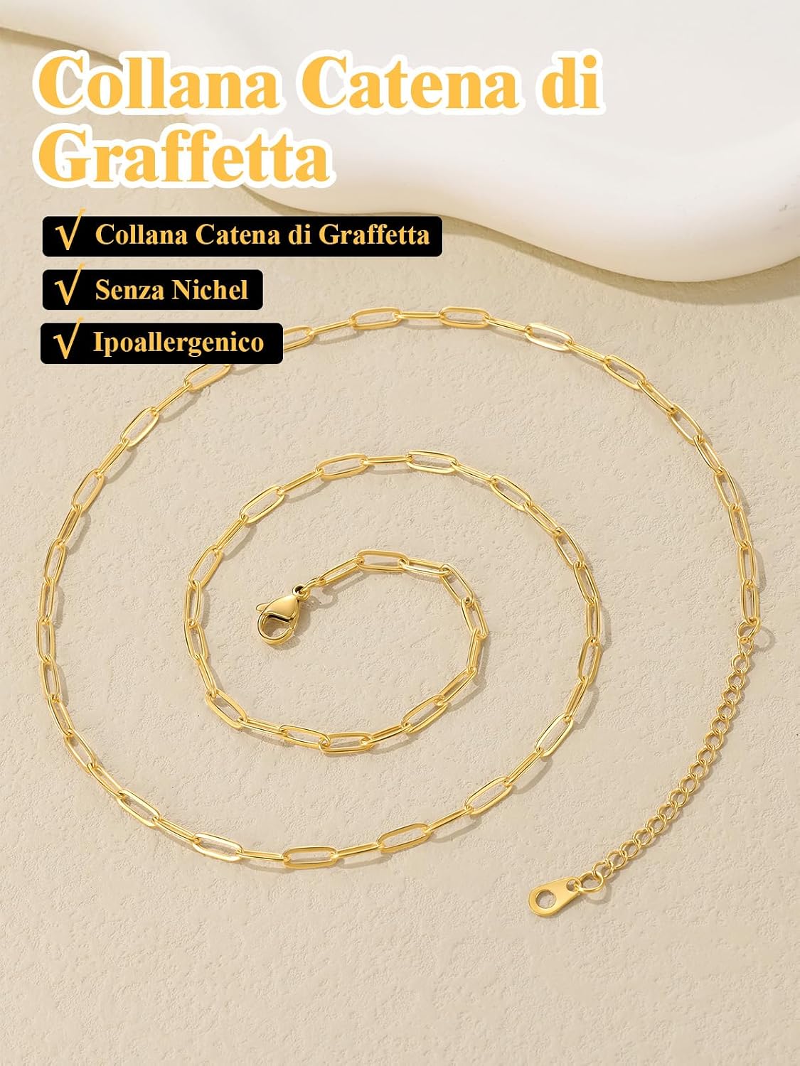 Thumbnail 3 de U7 Collana Graffetta 46 cm