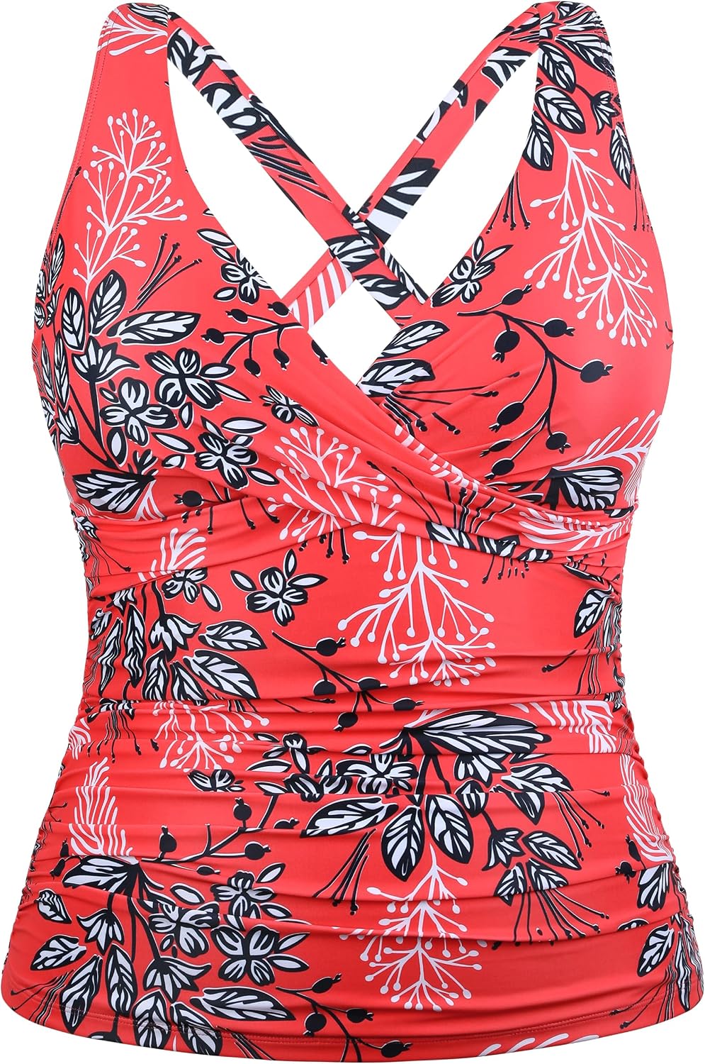 Detalle 2 de Hilor Underwire Tankini Top for Tummy Control