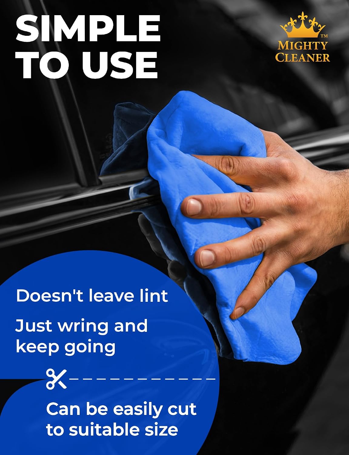 Detalle de Mighty Cleaner XL Shammy Towel for Car, 34 x 25-Inch PVA Chamois