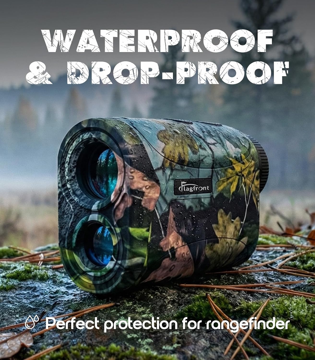 Detalle de Flagfront 1200Yd Laser Rangefinder for Golf, Archery and Hunting, 6x Magnification