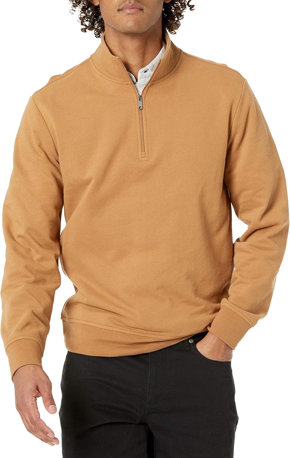 Thumbnail 6 de Amazon Essentials Men’s Lightweight French Terry Quarter-Zip Mock Neck Jumper