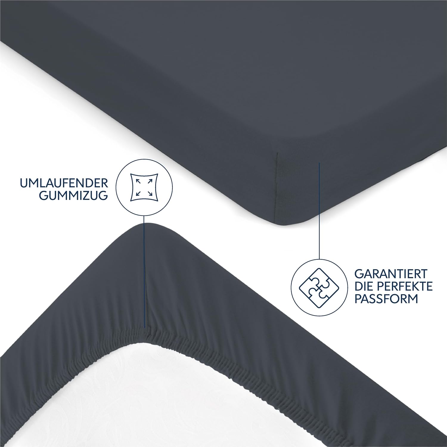 Thumbnail 3 de Dreamzie Premium Spannbettlaken 200x200 cm