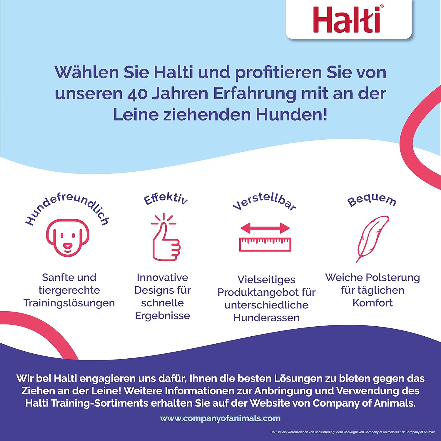 Detalle 2 de Halti Kopfkragen für Hunde, Rot, Größe 3