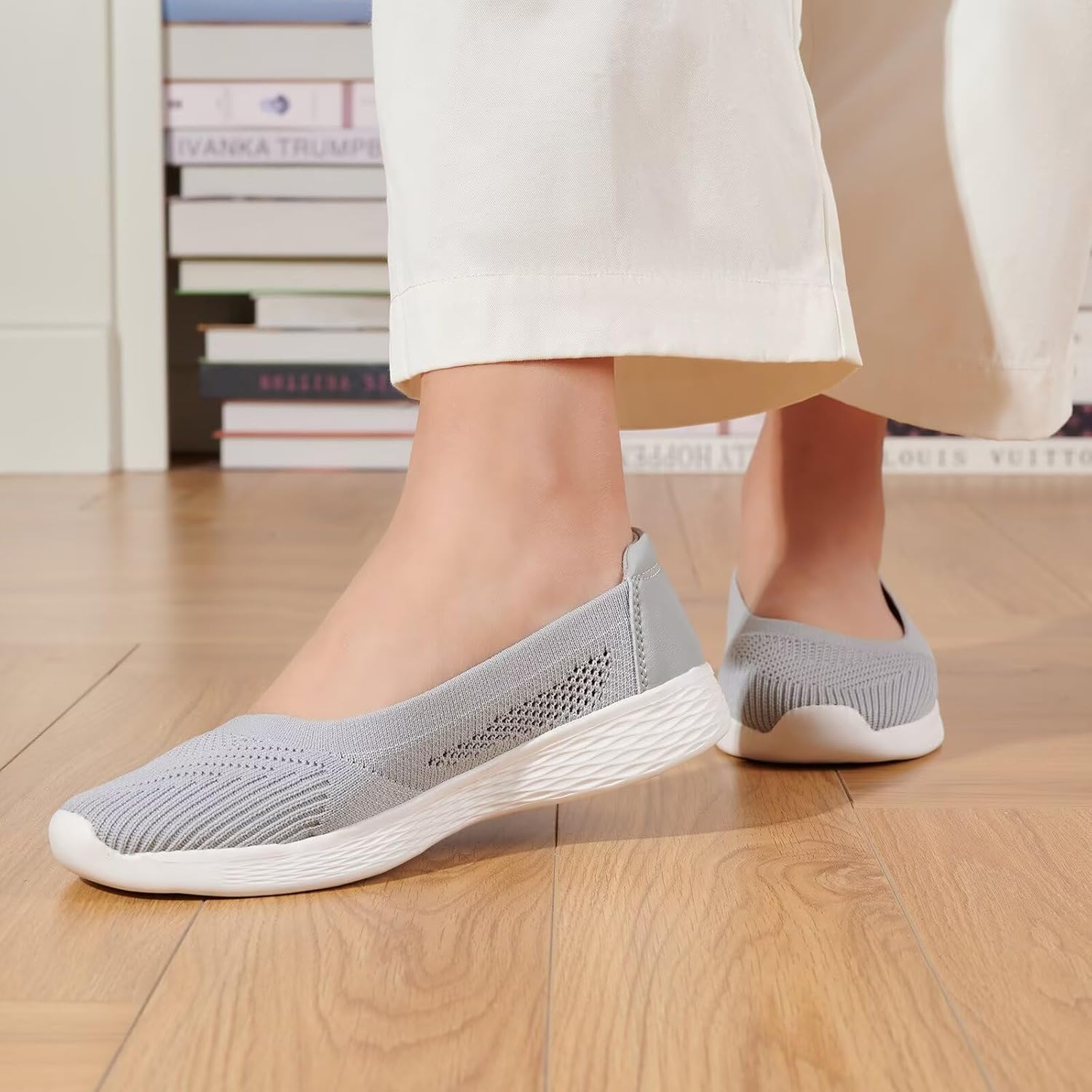 Thumbnail 2 de TIOSEBON Womens Slip On Loafers: Breathable Low-Top Flat Shoes
