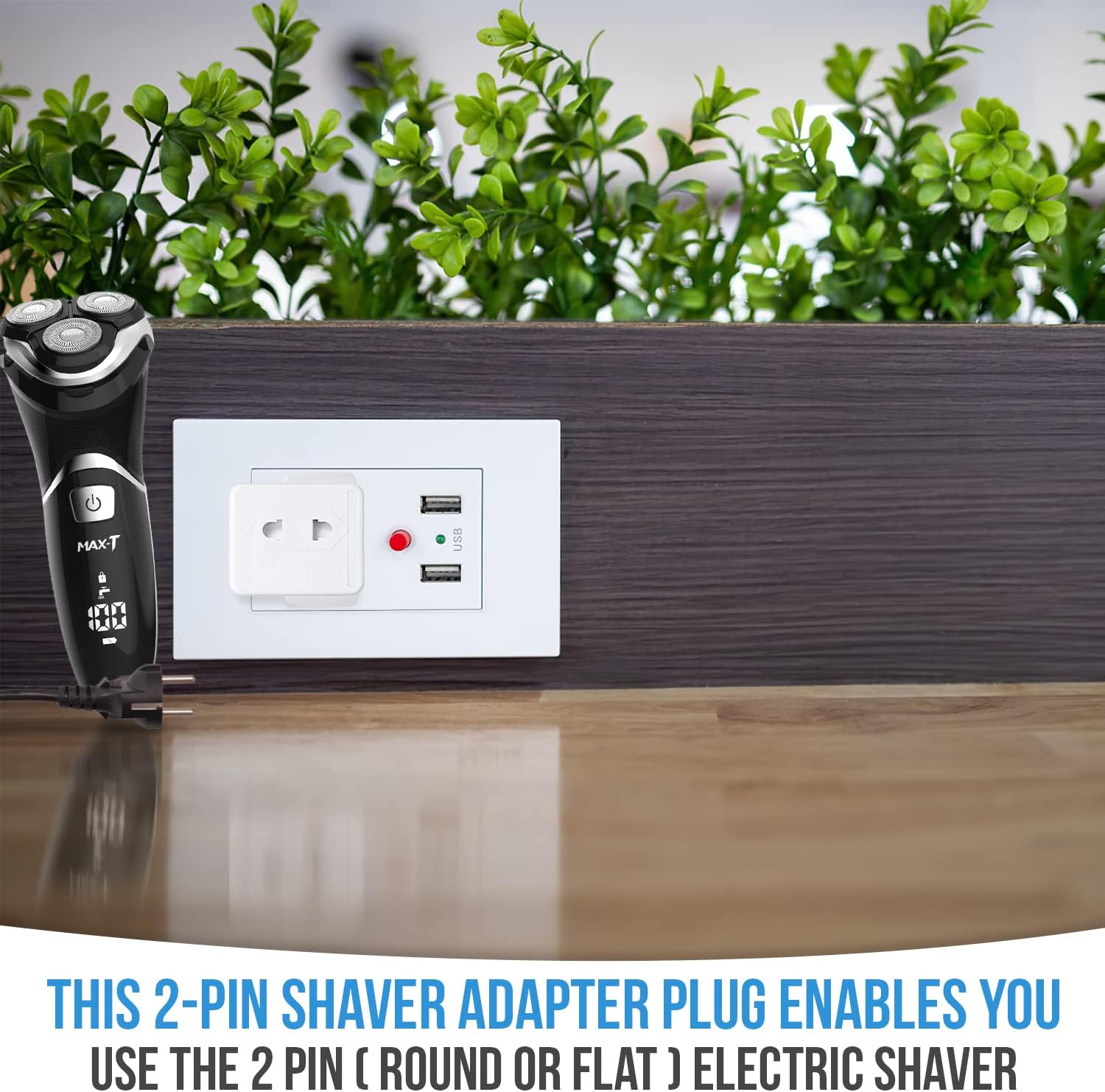 Thumbnail 6 de Invero 2x Shaver Adaptor Pack 1A