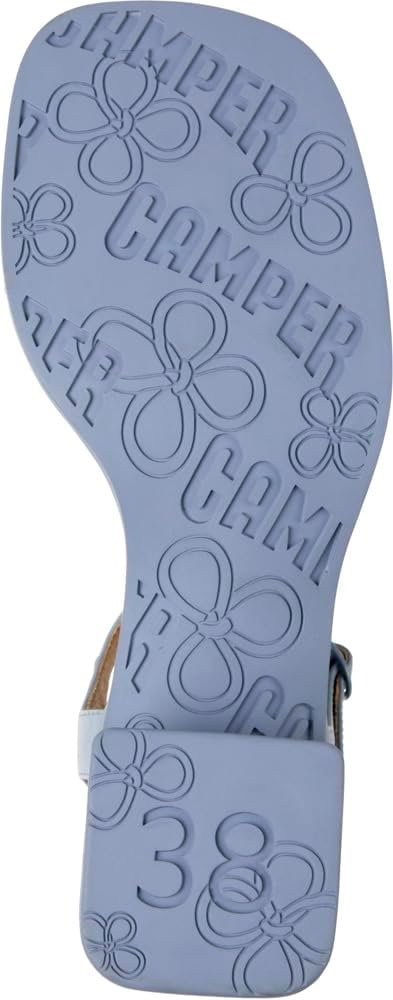Detalle de Camper Femme Kora Sandal K201914 – Sandale en cuir bleu pastel, confort et élégance estivale