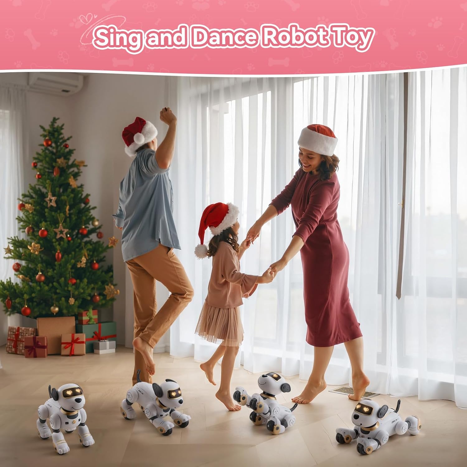 Detalle 2 de Warmiehomy Robot Puppy Toy for Kids: A Thoughtful, Interactive Companion with 17 Functions