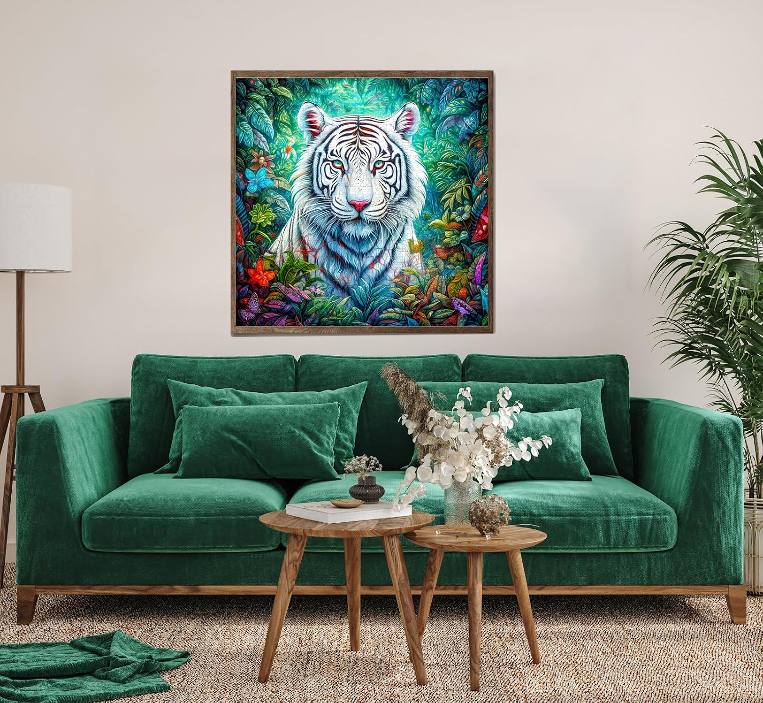 Thumbnail 5 de HUADADA Jigsaw Puzzle 1024-piece White Tiger đź§©