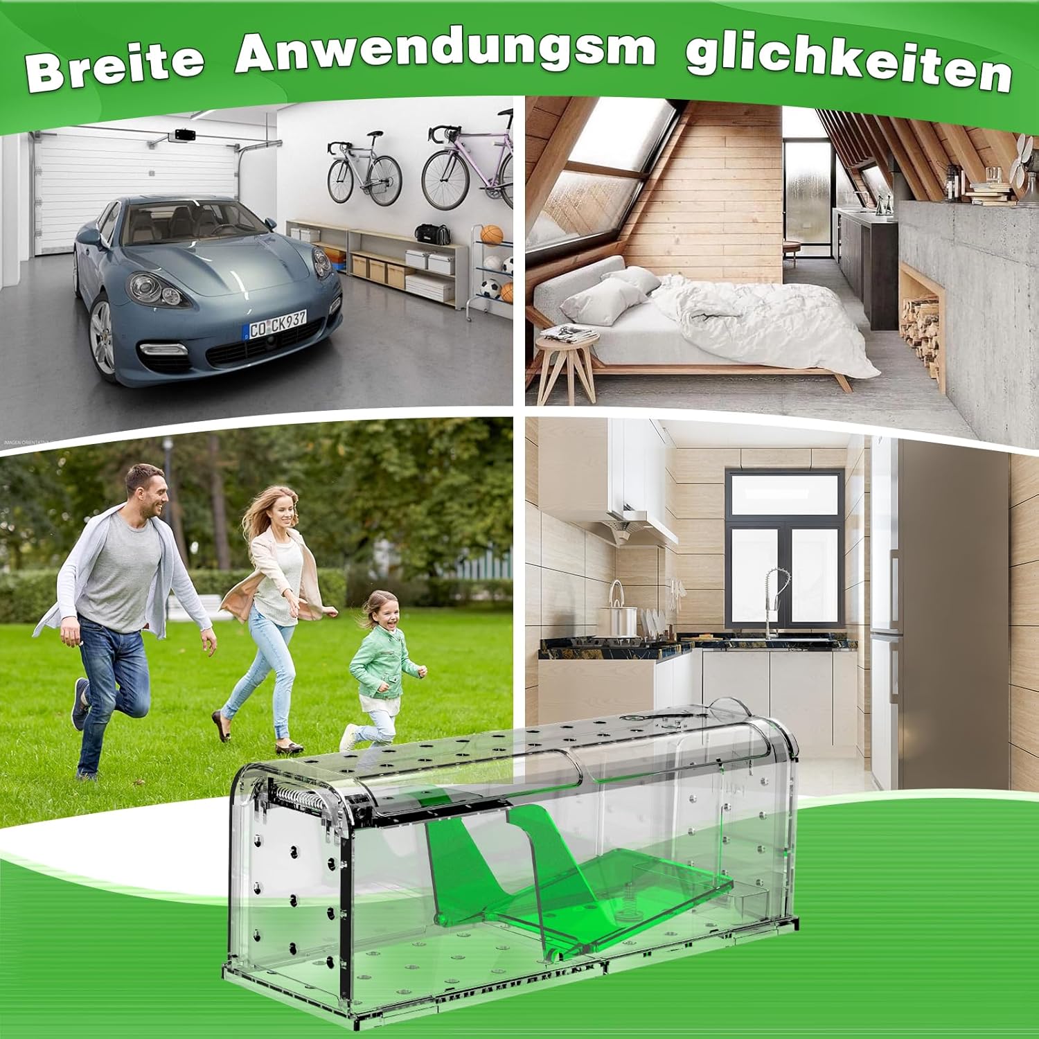 Thumbnail 5 de Elezenioc Lebendfalle für Mäuse – tierfreundliche Mäusefalle im 2er-Set mit Luftlöchern