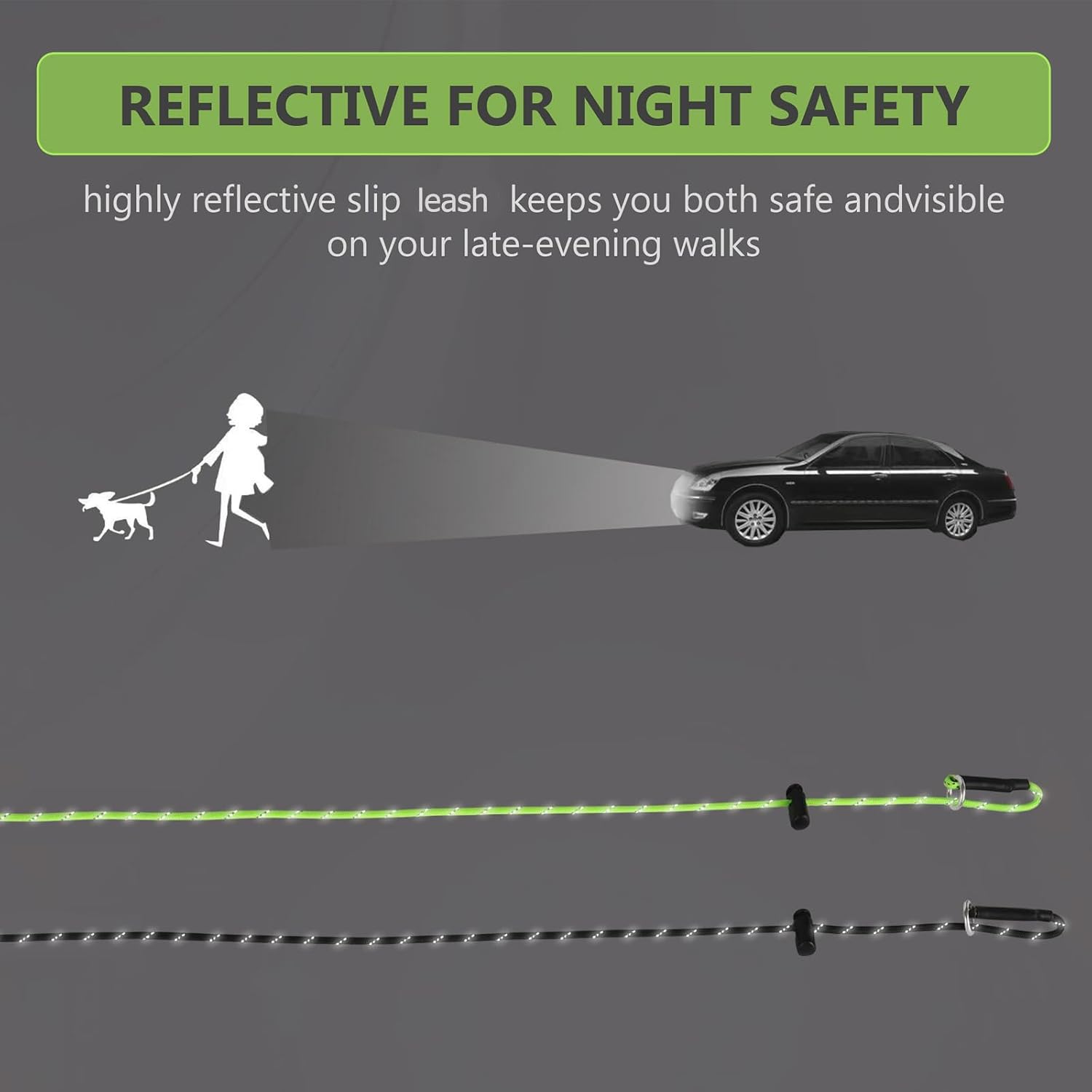 Thumbnail 4 de Reflective Slip Lead, 4 FT