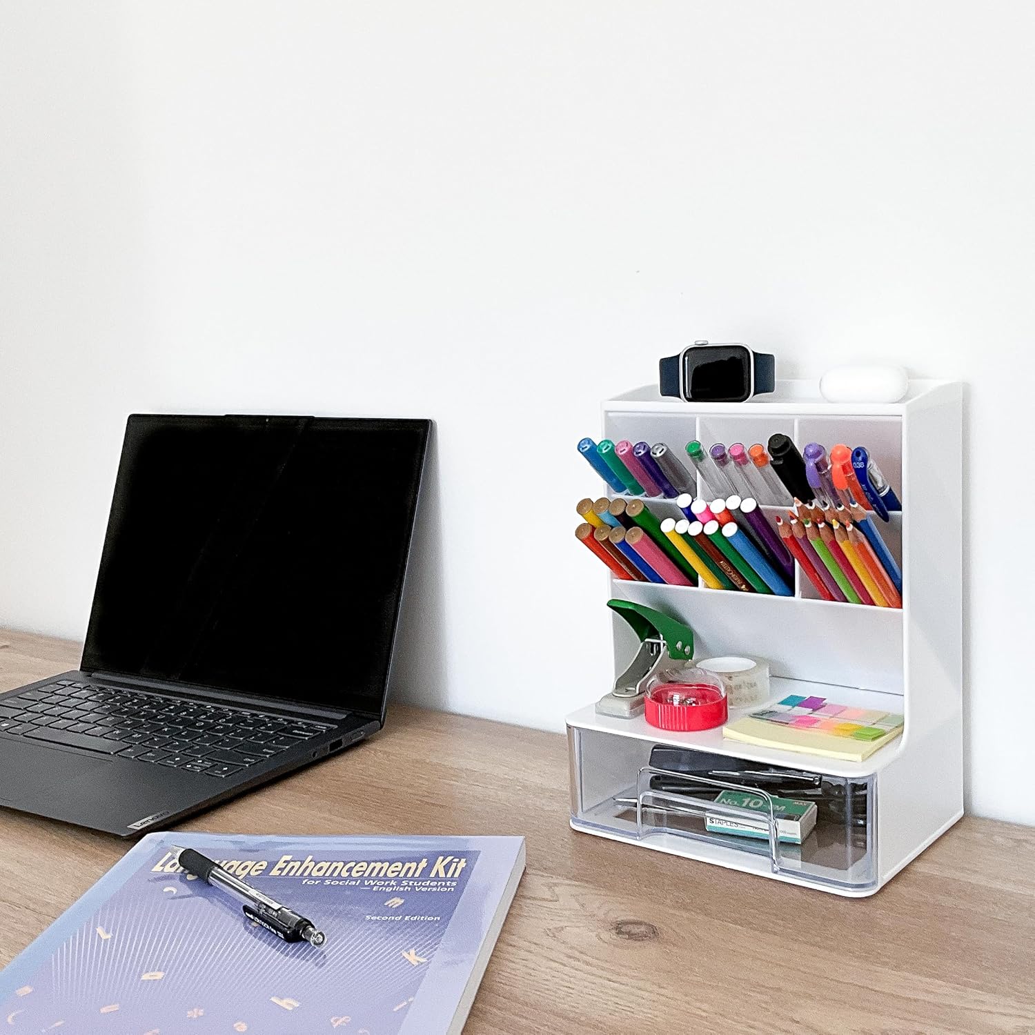 Thumbnail 1 de ADVEXGP White Desk Organiser 🖊️