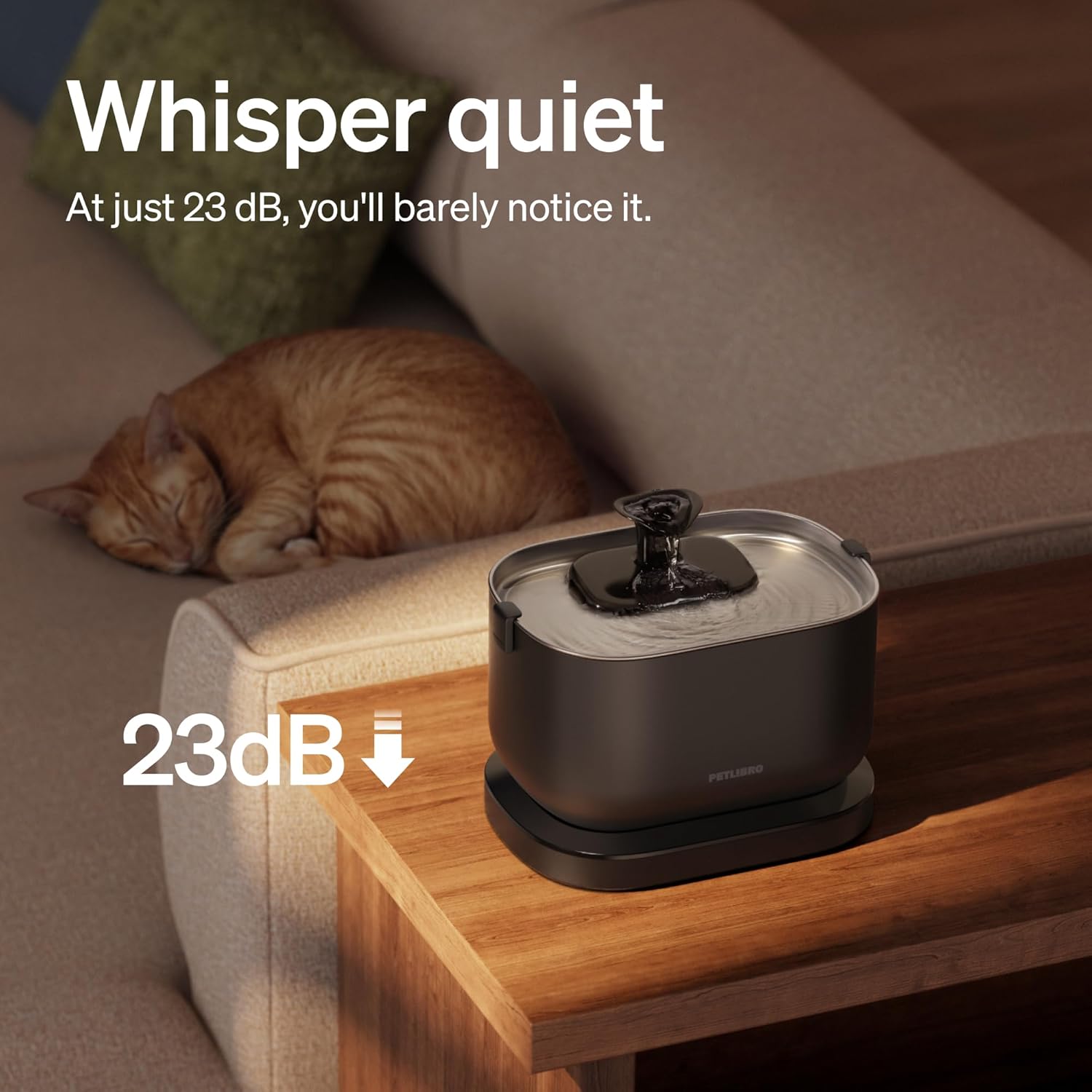 Thumbnail 6 de PETLIBRO Dockstream Wireless Cat Water Fountain (2.5L) – battery-operated with motion sensor, black