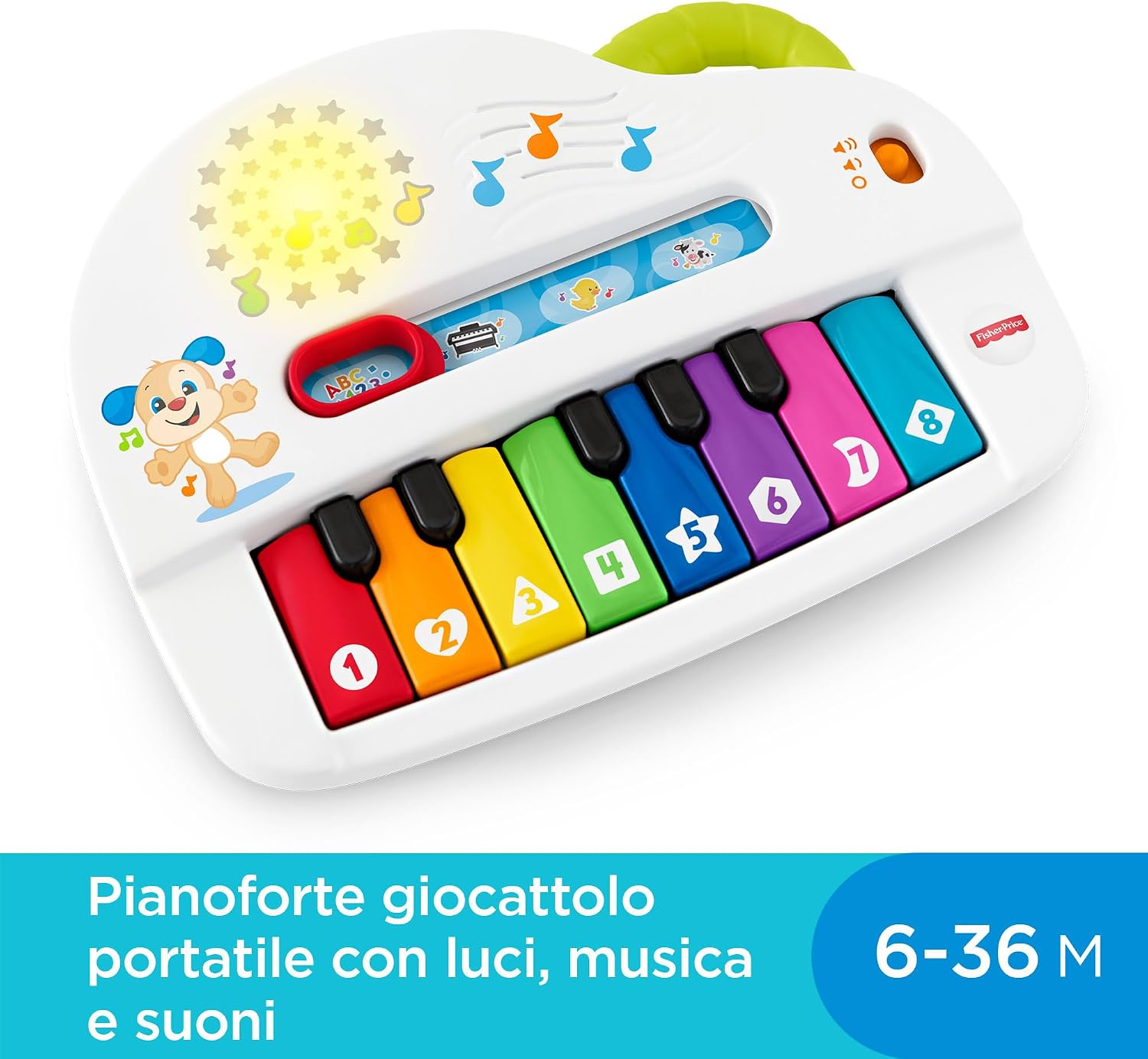 Detalle de Fisher-Price Pianoforte Cagnolino 6 mesi 🎹
