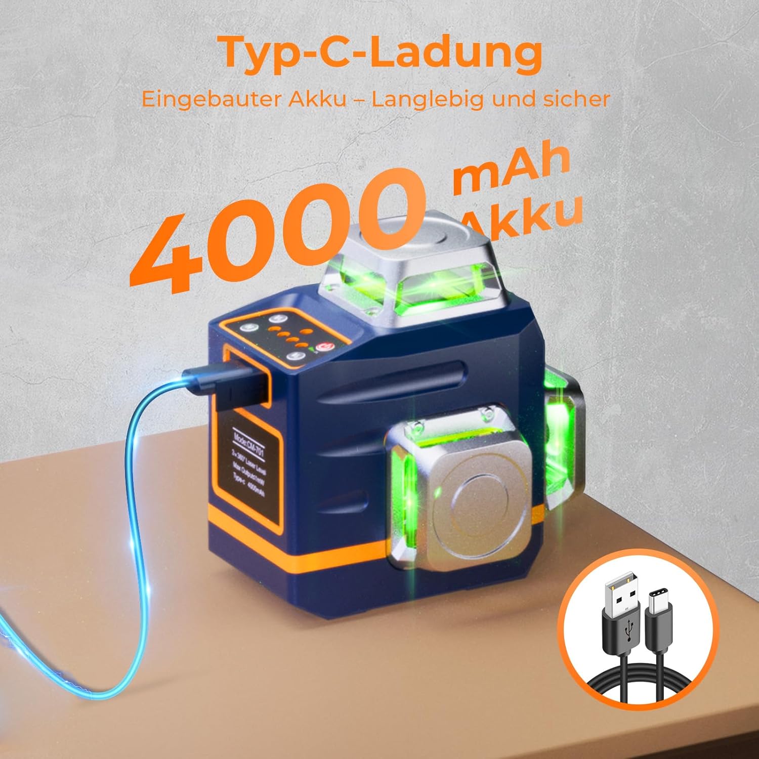 Thumbnail 6 de CIGMAN Kreuzlinienlaser CM701T 360° Grün