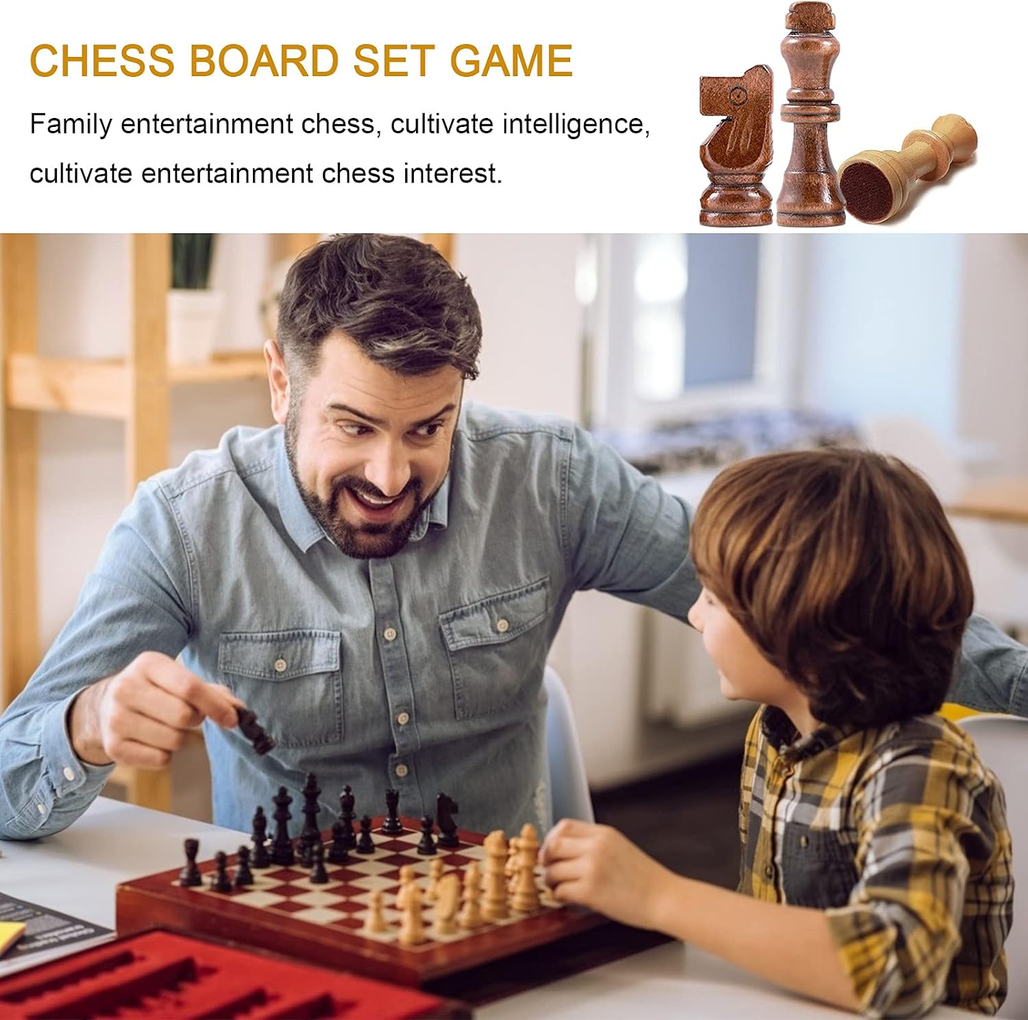 Thumbnail 6 de Jsdoin 3 in 1 Magnetic Chess Set