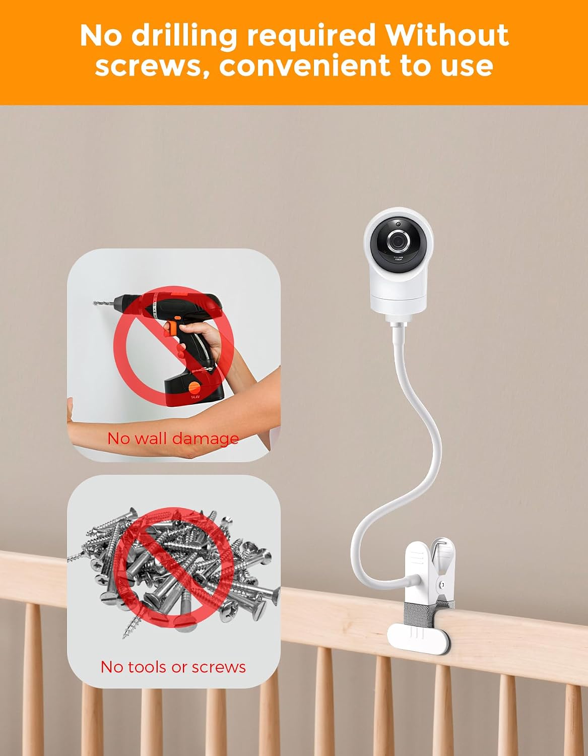 Thumbnail 3 de Flexible Baby Monitor Stand Holder for VTech and LeapFrog Cameras