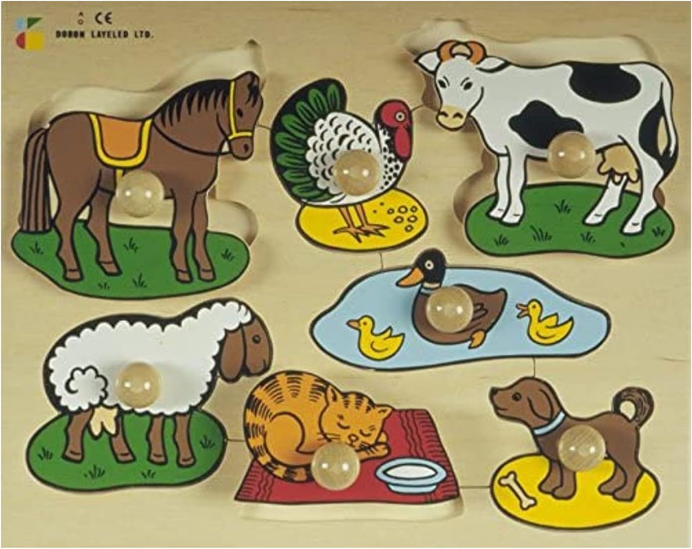 Detalle de BSM Les Animaux de la Ferme, puzzle encastre